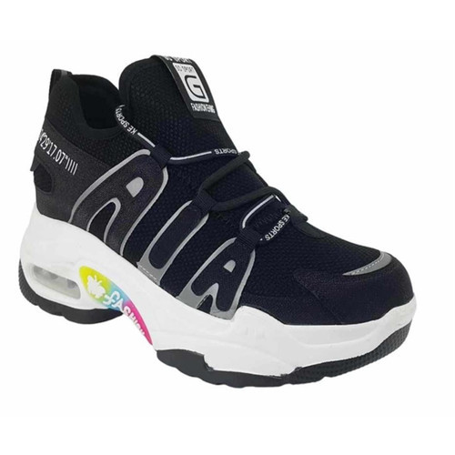 30012 Günlük Bayan Sneaker Ayakkabı - Siyah