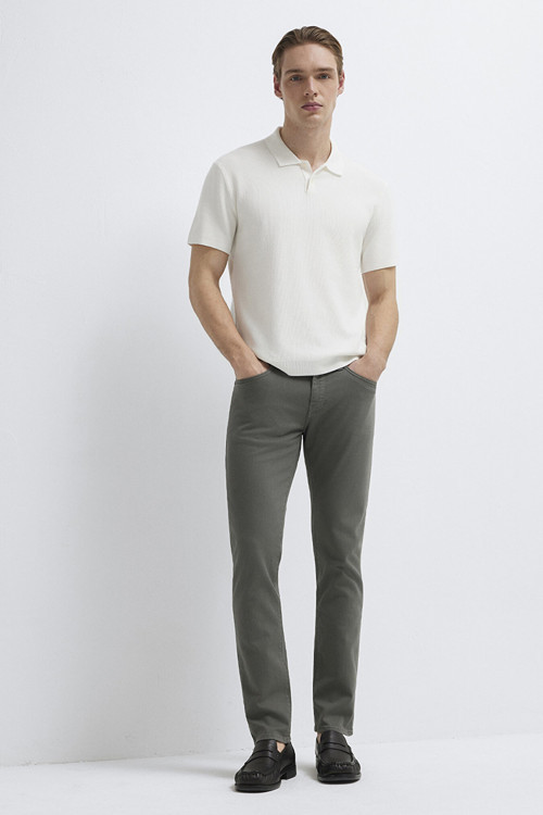 Erkek Jake Gabardin Pantolon M00422A2940 Yeşil