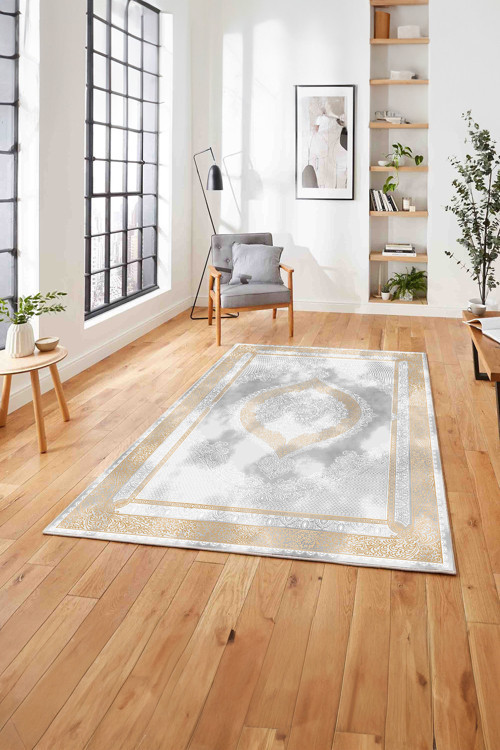Baskılı Klasik Geleneksel Model Yıkanabilir Kaymaz Taban Yolluk Mutfak Salon Halısı