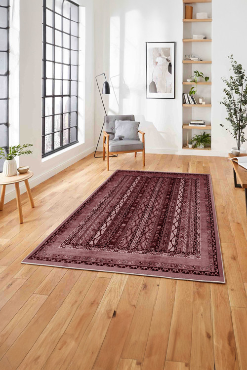 Etnik Model Dekoratif Baskılı Yıkanabilir Kaymaz Taban Yolluk Mutfak Salon Halısı