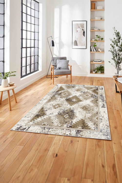 Klasik Kilim Desen Dijital Baskılı Yıkanabilir Kaymaz Taban Yolluk Mutfak Salon Halısı