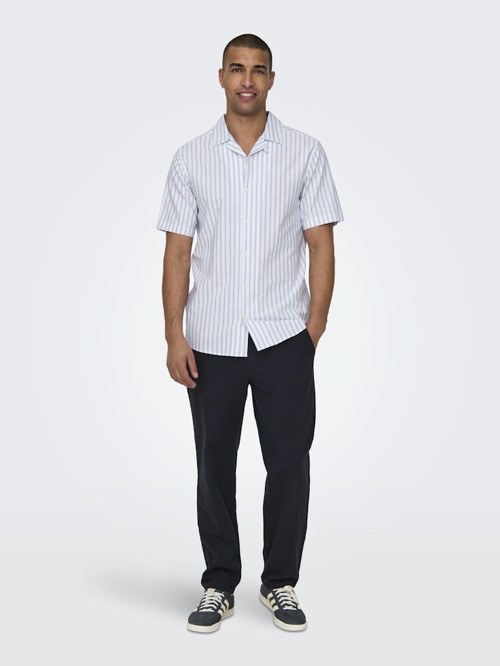 ONSSINUS LOOSE 0007 COT LIN PANT NOOS Erkek Mavi Pantolon - 22028267