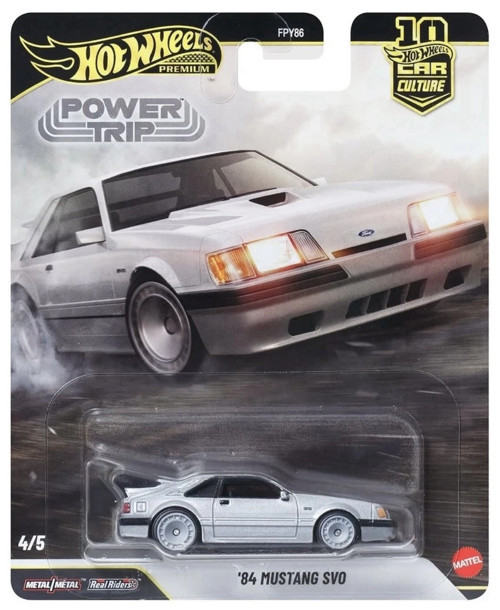 Premium '84 Ford Mustang SVO Power Trip 1:64 Metal Model Araba Real Riders