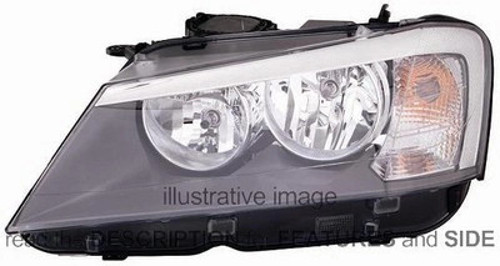 Bmw X3 Ön Far Elektrikli Motorlu Sol 2010- (Oem No: 63127217287)