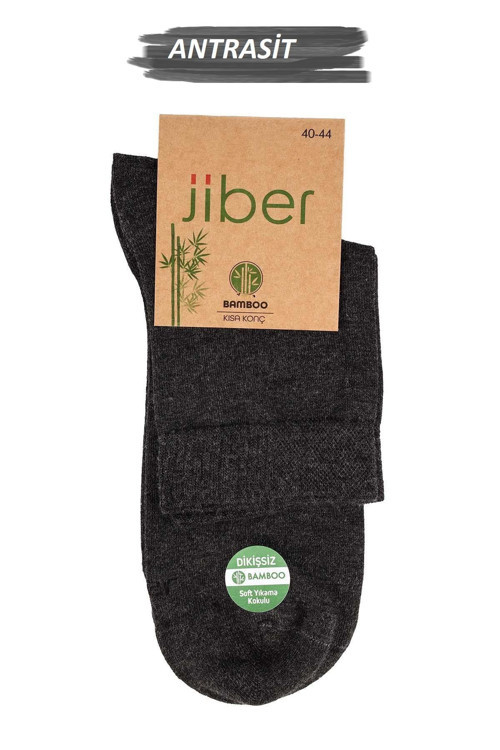 Erkek Bambu Likralı Yarım Konç Çorap 6451 - 6 Adet