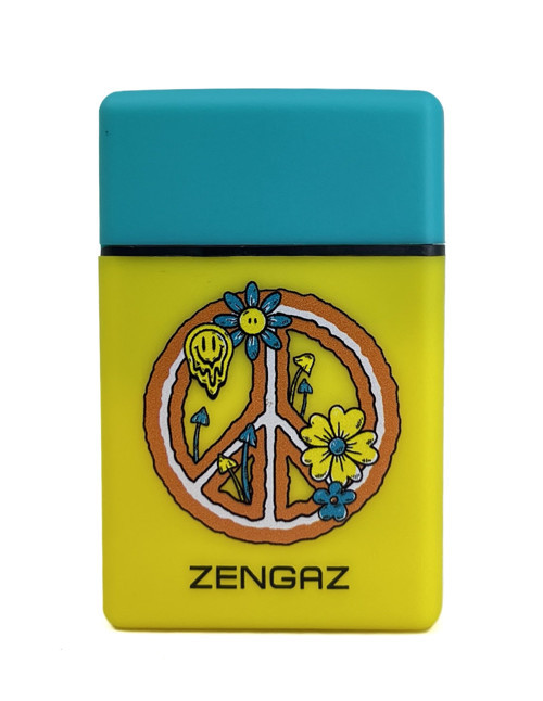 Zengaz Cool Tasarım Jet Alev Çakmak - Peace & Love
