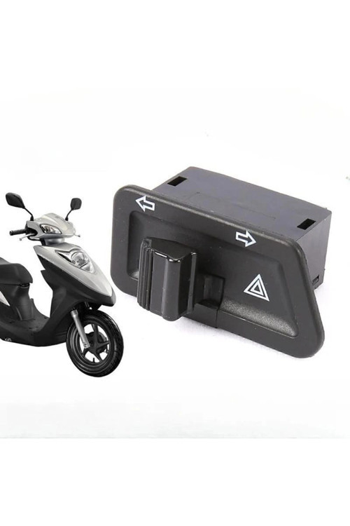 Scooter Motorsiklet 4’lü sinyal düğmesi Üniversal Uyum