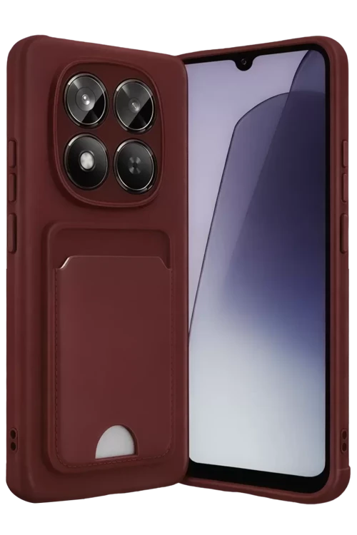 Xiaomi Redmi Note 15 Pro 4G Kelvin Kartvizitli Silikon - Bordo