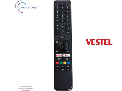 Vestel İle Uyumlu 65UA9630 Bluetooth Sesli Tv Kumandası