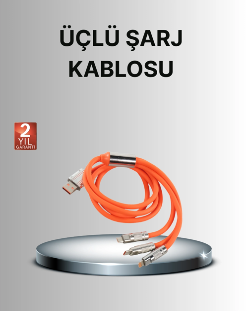 Dayanıklı Hızlı Şarj Kablosu – Esnek, Kırılmaz Ve Yüksek Hızlı Veri Aktarım Destekli