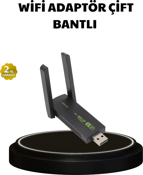 Dual Band Usb Wifi Adaptör – 1200 Mbps Hız