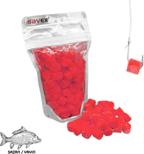 Kesme Sazan / Yayın Hamuru - İğne Yemi - Kırmızı-Çilek 80 Gr