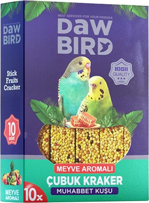 Kuş Krakeri - Dawbird - Meyve Aromalı - 10'lu