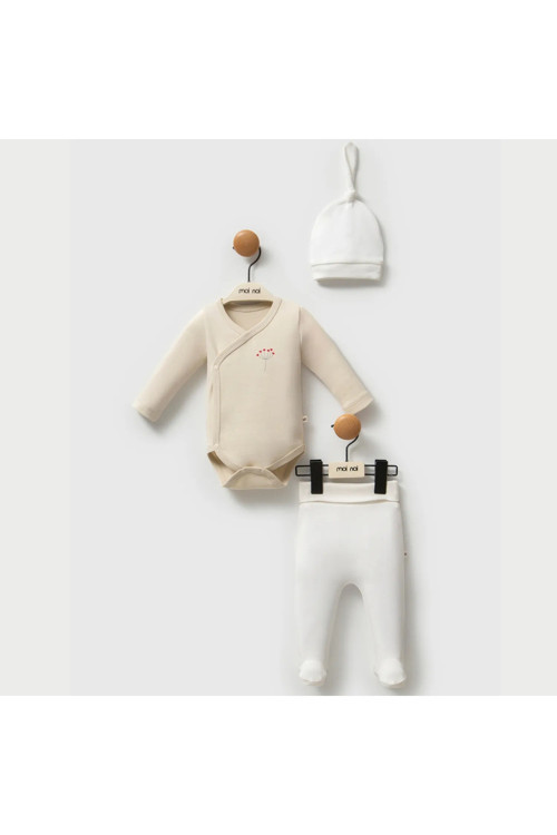 Noi Kokina Şapka Body Pantolon Takım MNB5333 Bej