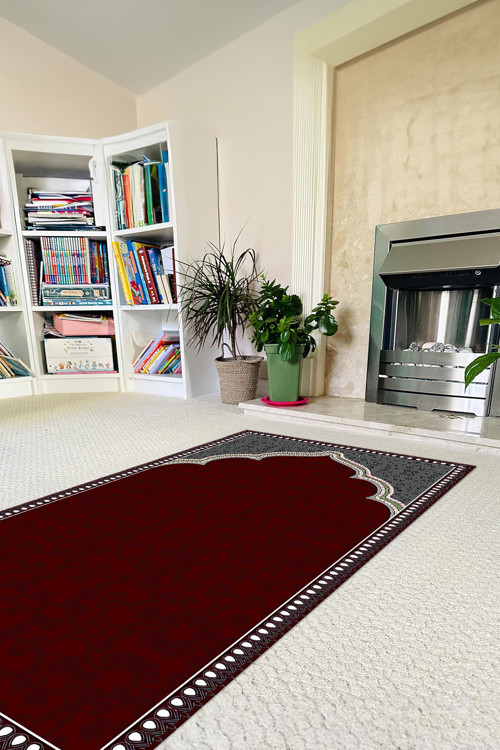 Dijital Baskılı Kaymaz Taban Yıkanabilir Hediyelik Çeyizlik Namazlık Seccade