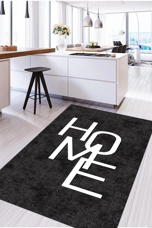 Dijital Baskılı Modern Home Yazılı Yıkanabilir Kaymaz Taban Yolluk Salon Mutfak Halısı