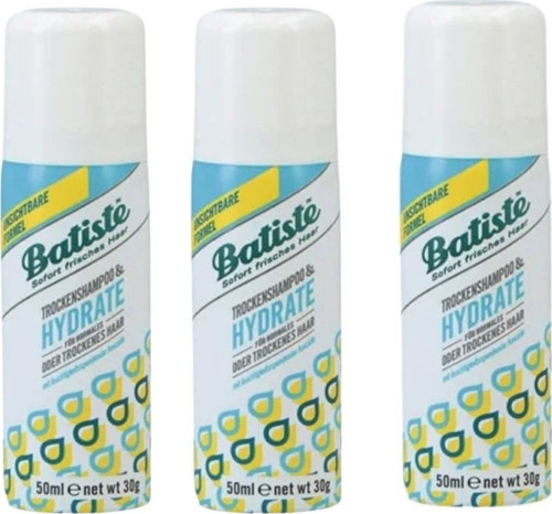 Batiste Hydrate Nemlendirici Kuru Şampuan 50 ml (3 Adet)