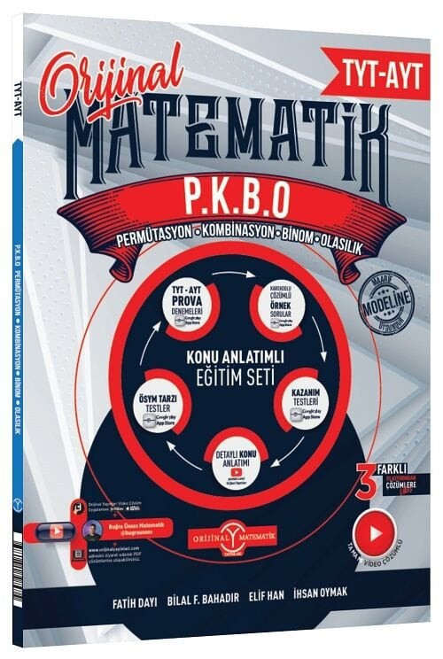 Yks Tyt Ayt Matematik Permütasyon, Kombinasyon, Binom Ve Olasılık Konu Anlatımlı Eğitim Seti Yayınları