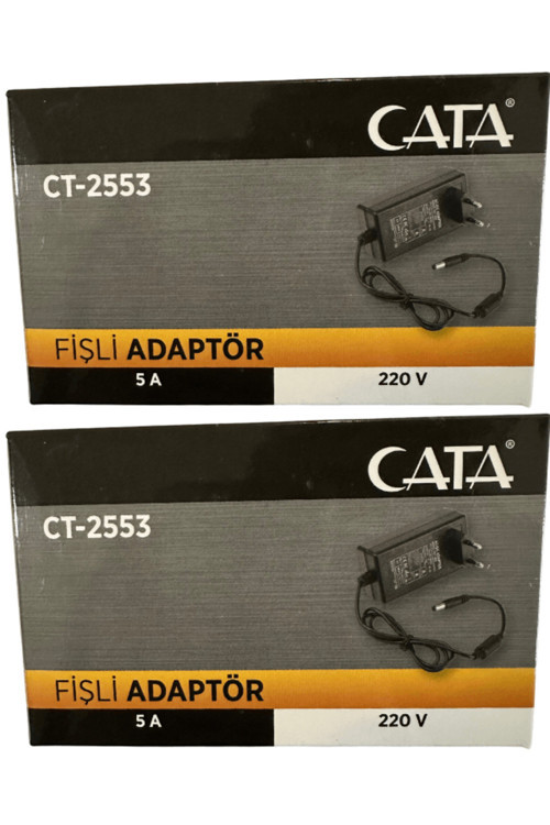 CT-2553 5 Amper 220V Fişli Adaptör (2 Adet)