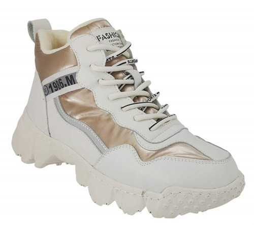 394 Günlük Bayan Sneaker Ayakkabı - Altın
