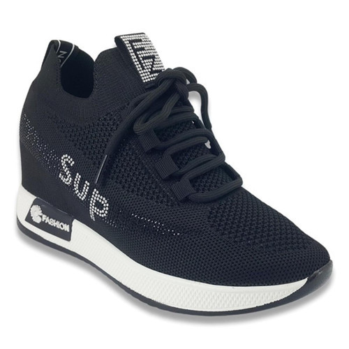 305 22YA Sneaker Günlük Bayan Spor Ayakkabı - Siyah