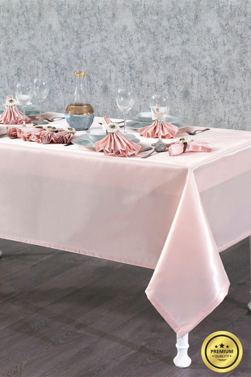 Kristal Monoray Kumaş A. Gri Sofra Takımı 8 Kişl. 160x220cm 17 Prç. 724