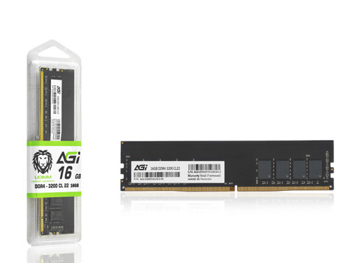 AGI AGI320016UD138 DDR4-3200 UDIMM CL22 PC RAM 16GB Siyah