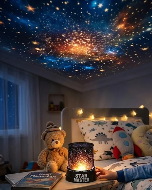 ieg™ LED Yıldız Projeksiyon Lambası Romantik Oda Atmosfer Işığı