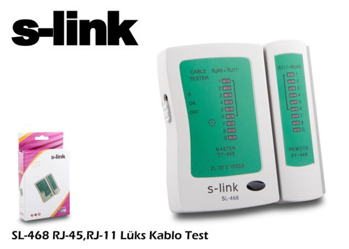 SL-468 rj-45 rj-11 Lüx Kablo Test Cihazı