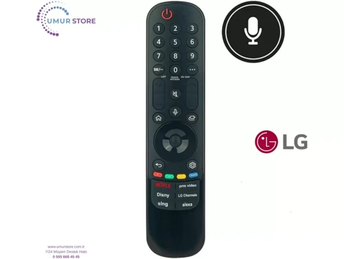 LG ile uyumlu Model MR-24GA Webos Smart Tv Kumanda-Mikrofonlu