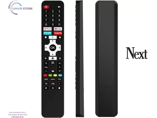 Next İle Uyumlu Model YE-65GFSG8-QLED Mikrofonlu Smart Tv Kumanda