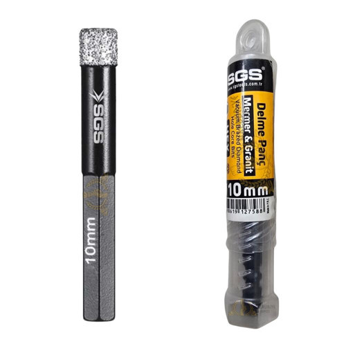 Hex Mermer ve Granit Delme Matkap Ucu Panç - 10 mm. - 1 Adet