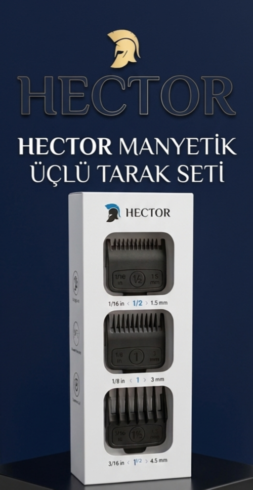manyetik 3lü Makine Tarak Seti Diğer Markalarla Uyumlu