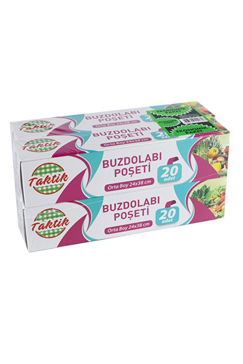 2 Adet Buzdolabı Poşeti Orta Boy 4 Lü Paket