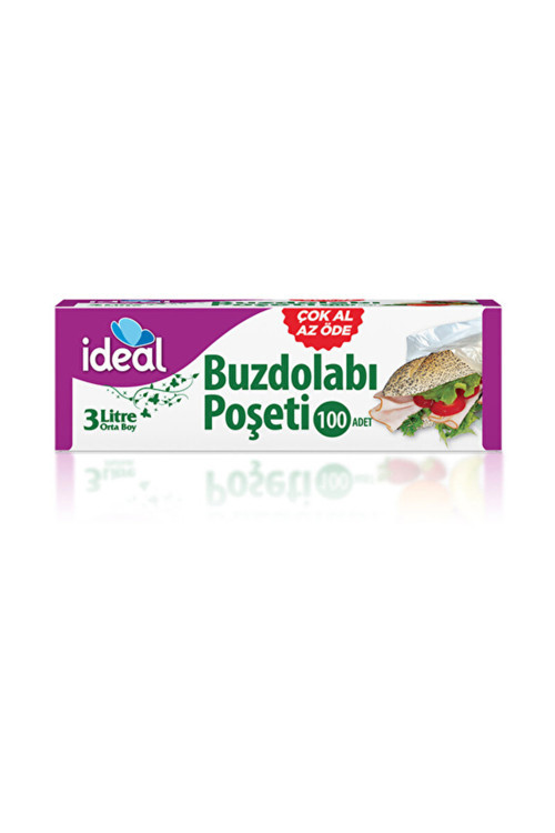 4 Adet Buzdolabı Poşeti Orta Boy 100'Lü