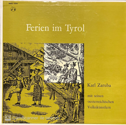 Karl Zaruba Ferien Im Tyrol LP Klasik Plak