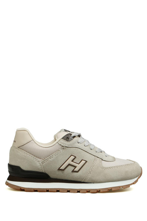 Peru Hakiki Deri Bej Kadın Spor Ayakkabı