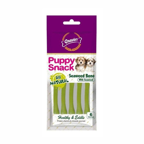 Seaweed Bone Deniz Yosunlu Yavru Köpek Ödül Kemiği 6'lı 40 gr