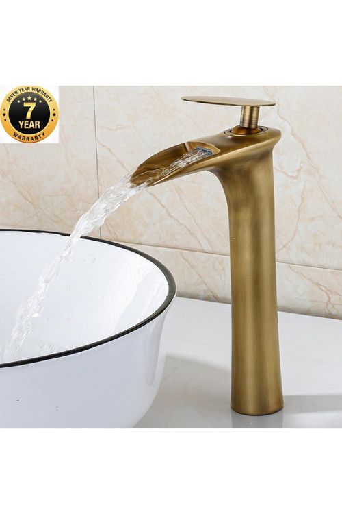 Banyo Çanak Lavabo Bataryası Antik Şelale Renk Yeni Model 7 Yıl Garantili Ithal