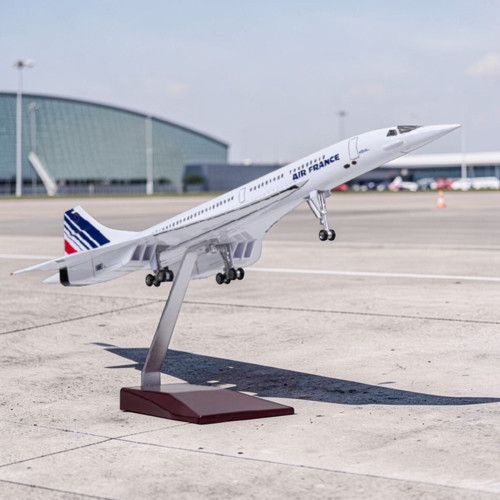France Concorde Yolcu Uçağı Maketi 1:125 Ölçek 50 cm Dekoratif Model Uçak