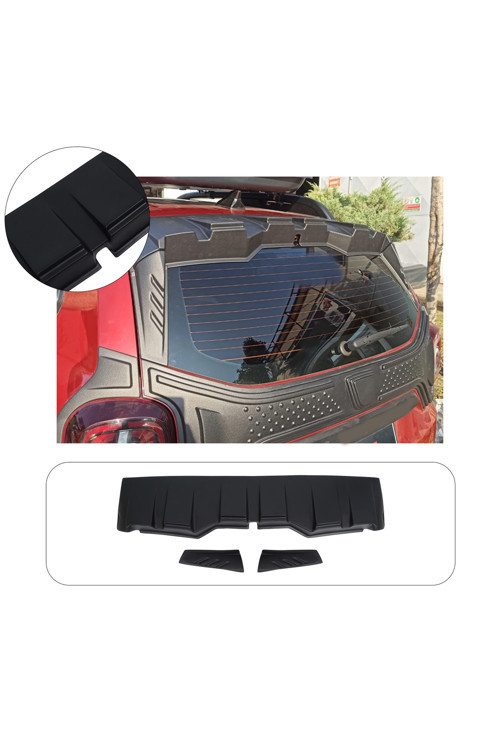 Dacia Duster Uyumlu 2018-2024 Abs Arka Cam Üstü Spoiler 3 Parça