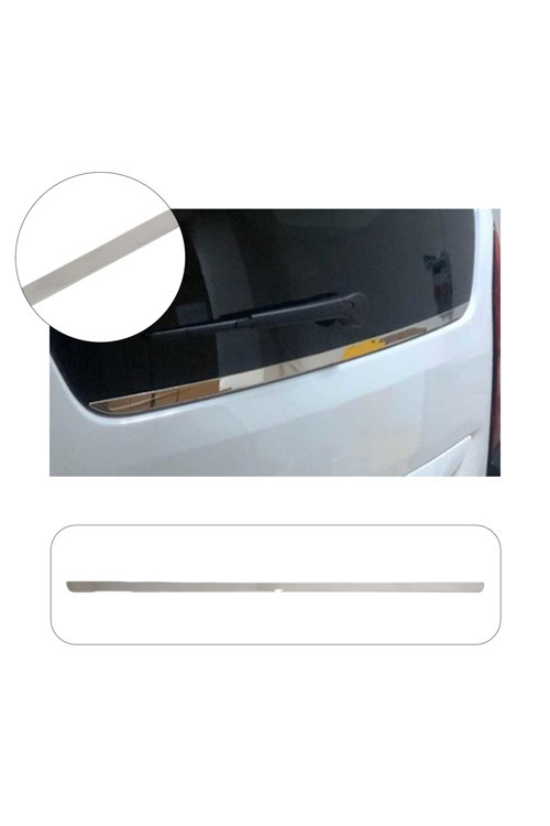 Opel Combo Uyumlu 2019 Ve Üzeri Krom Arka Cam Alt Çıtası Paslanmaz Çelik