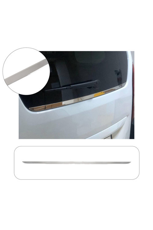 Peugeot Partner Tepee Uyumlu Krom Arka Cam Alt Çıtası Paslanmaz Çelik