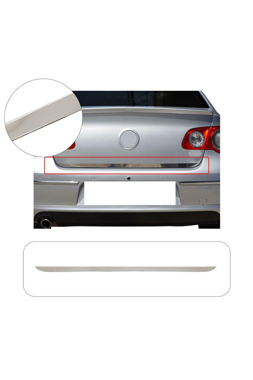 Volkswagen Passat B6 Uyumlu 2005-2012 Krom Bagaj Alt Çıtası Paslanmaz Çelik