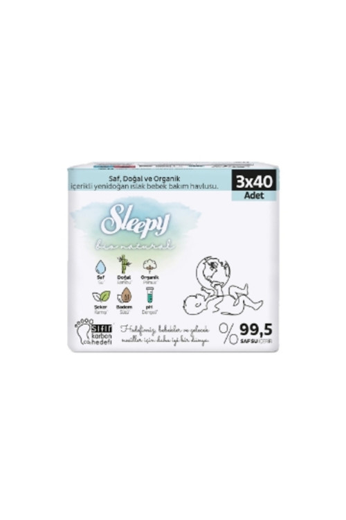 Islak Havlu 3X40'Li Bio Yenidogan 1 Adet