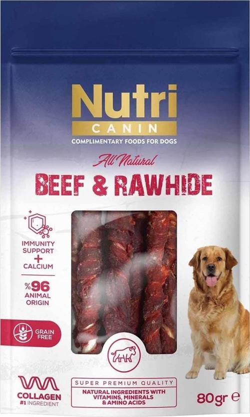 Biftek Sarılı Kemik Köpek Ödülü 80 Gr