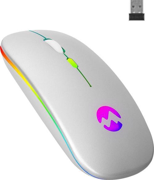 Smw-710 Usb 2.4ghz Gümüş Ledli 800/1200/1600dpi Şarjlı Kablosuz Mouse