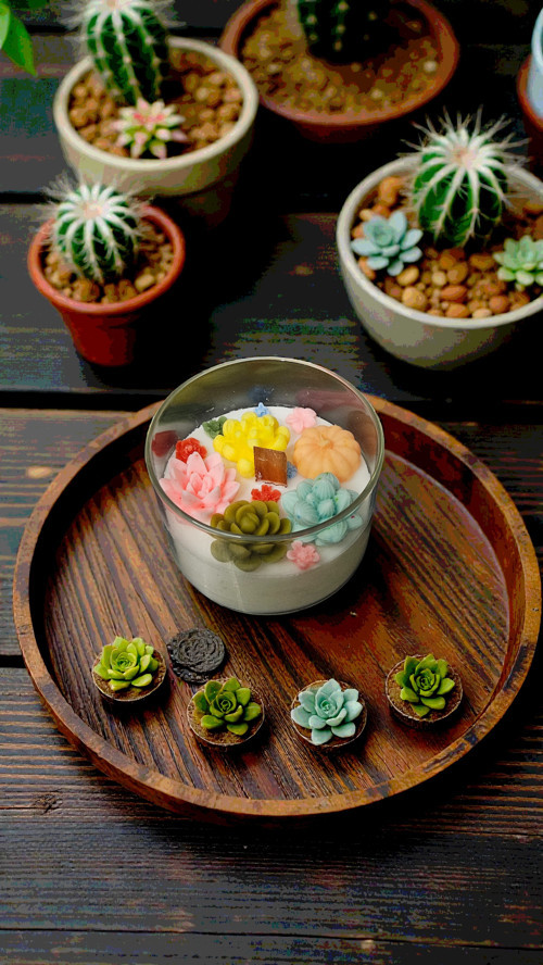 Kokulu Terrarium Soya Wax Mum