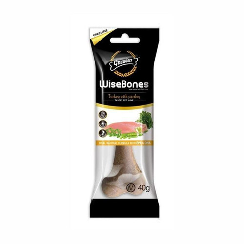 Wise Bone Hindi ve Maydonozlu Köpek Ödül Kemiği M 40 gr
