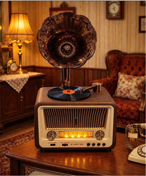 Rt-608 Bluetooth Fm-Usb-Tf-Aux Şarjlı Nostaljik Radyo